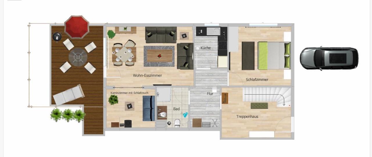 Niedenstein Ferienwohnung Familie Slepitzka מראה חיצוני תמונה